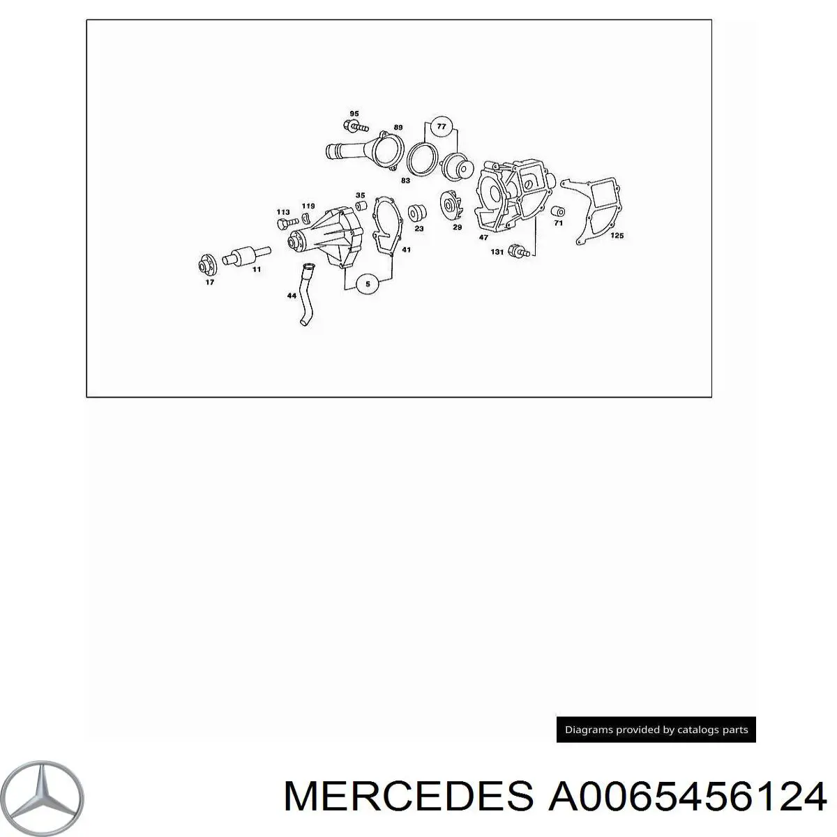 A0065456124 Mercedes датчик температуры охлаждающей жидкости (включения вентилятора радиатора)