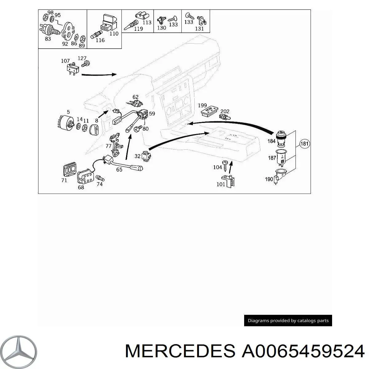 Mercedes A0065459524 цена, от 443.52 USD