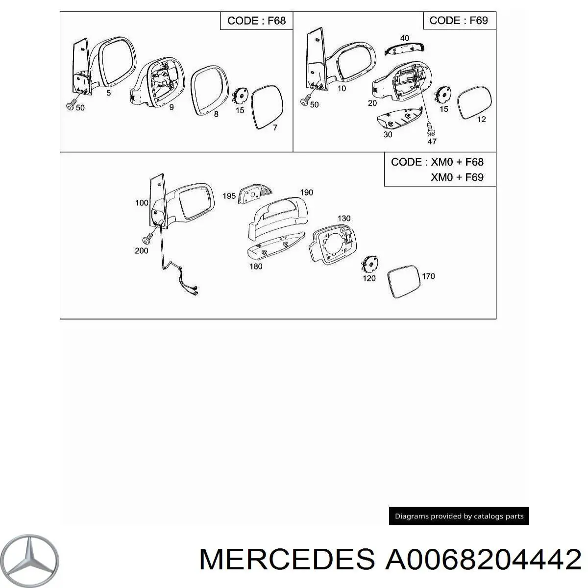 A0068204442 Mercedes 