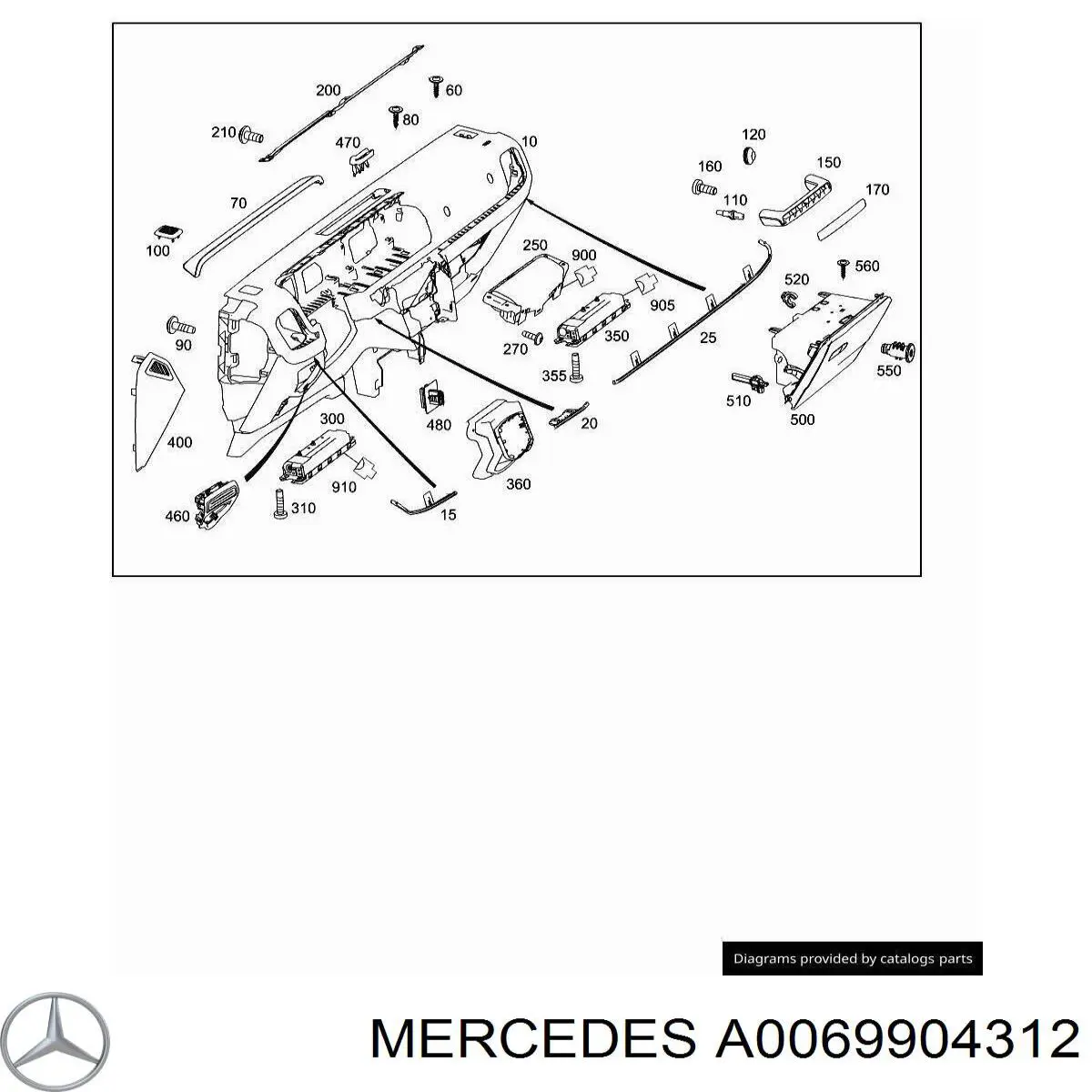  A0069904312 Mercedes