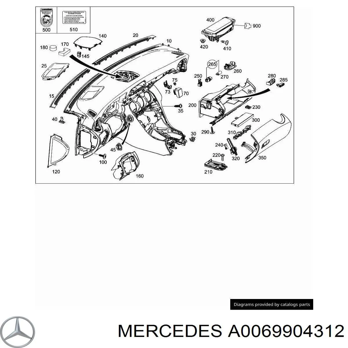  Mercedes A0069904312 цена, от 0.91 USD