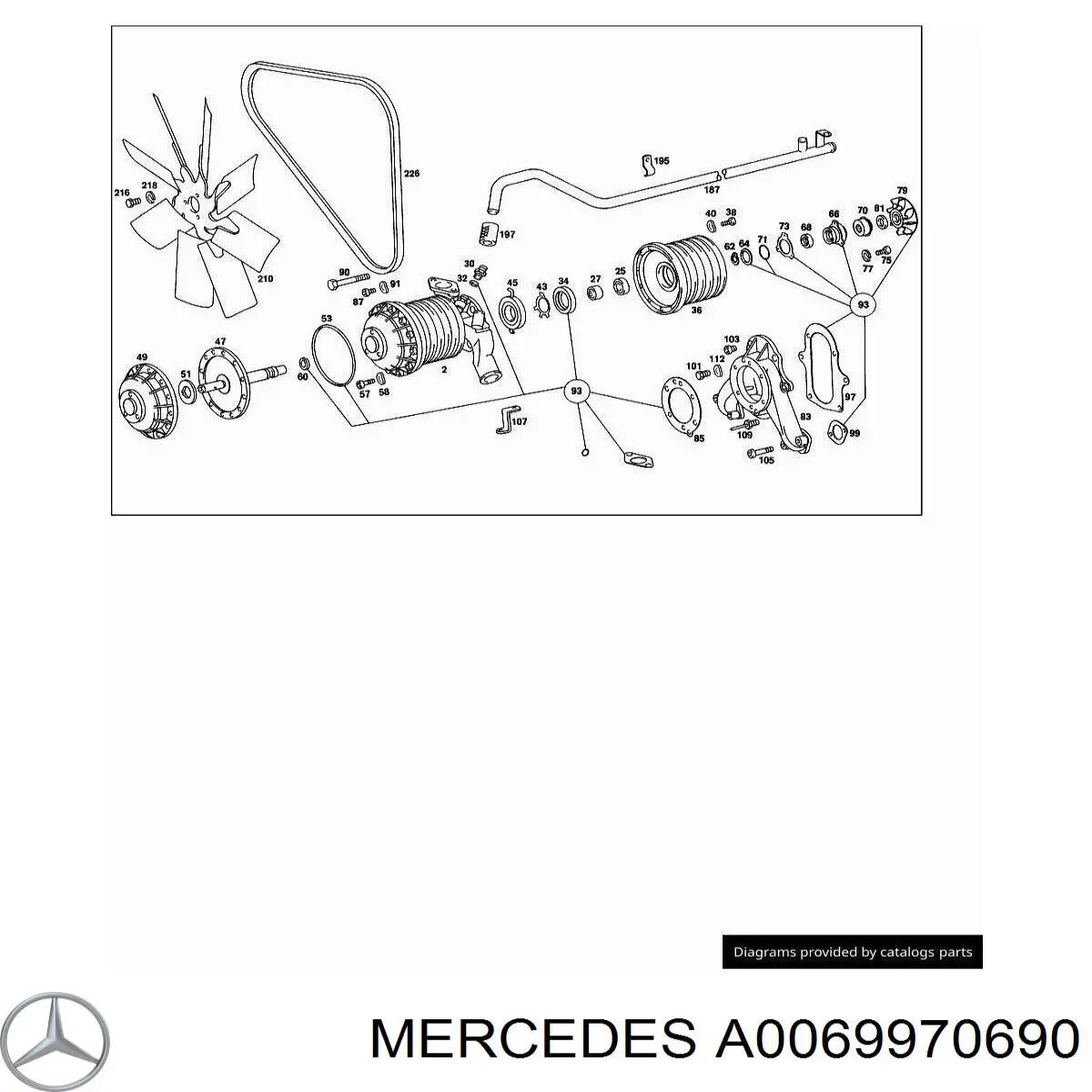 Хомут пружинный Mercedes A0069972790 цена, от 5.80 USD