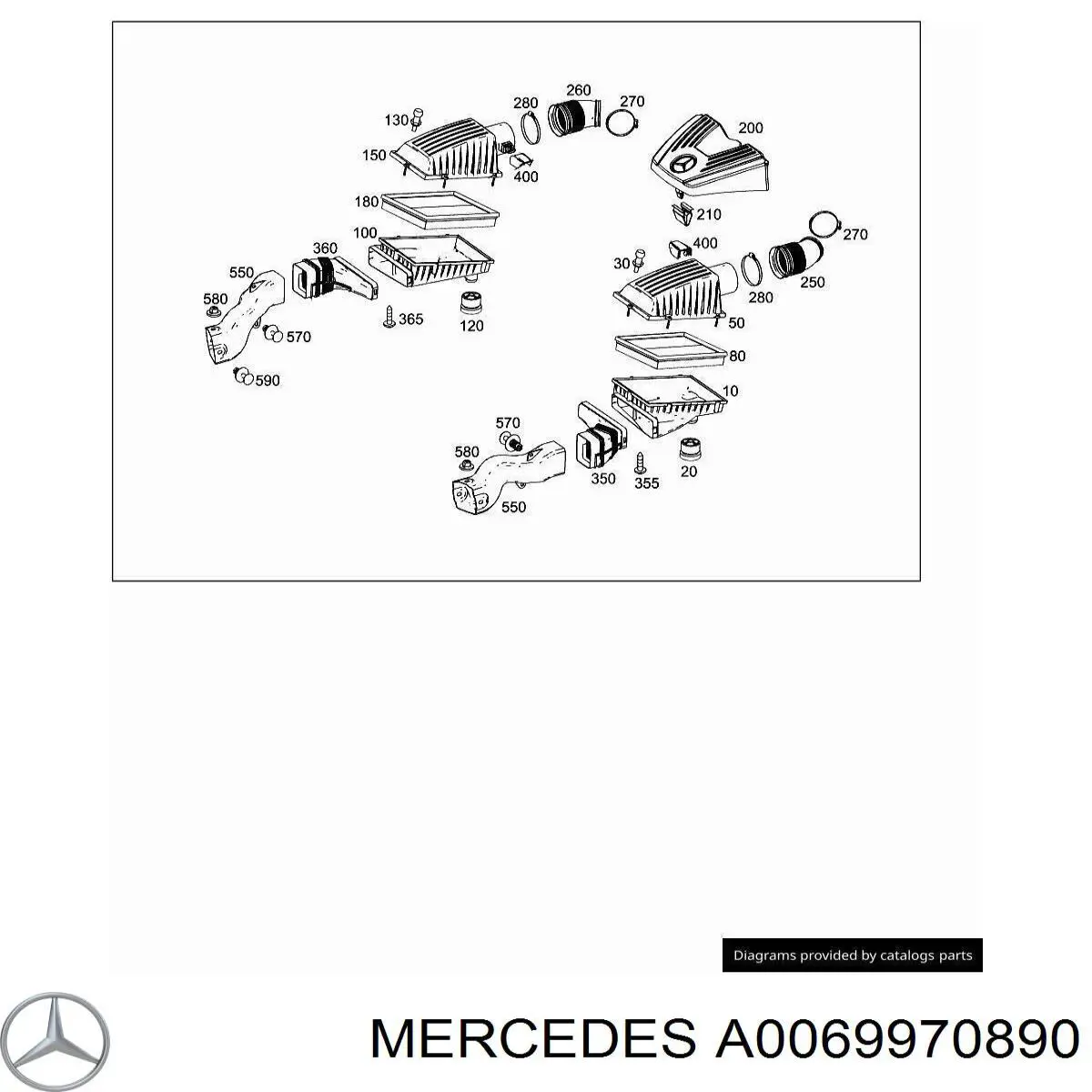 Купить A0069970890 Mercedes 