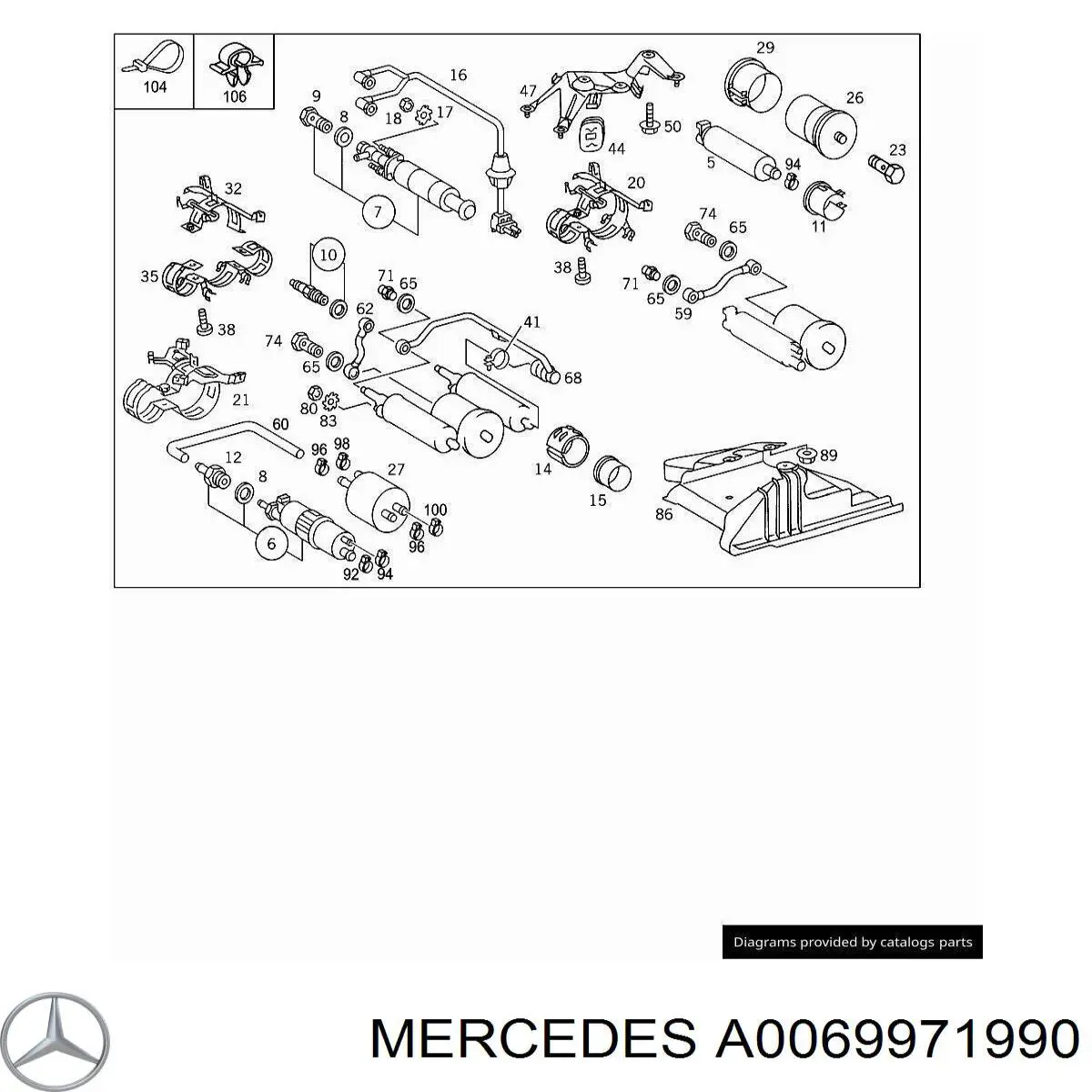  A0069971990 Mercedes