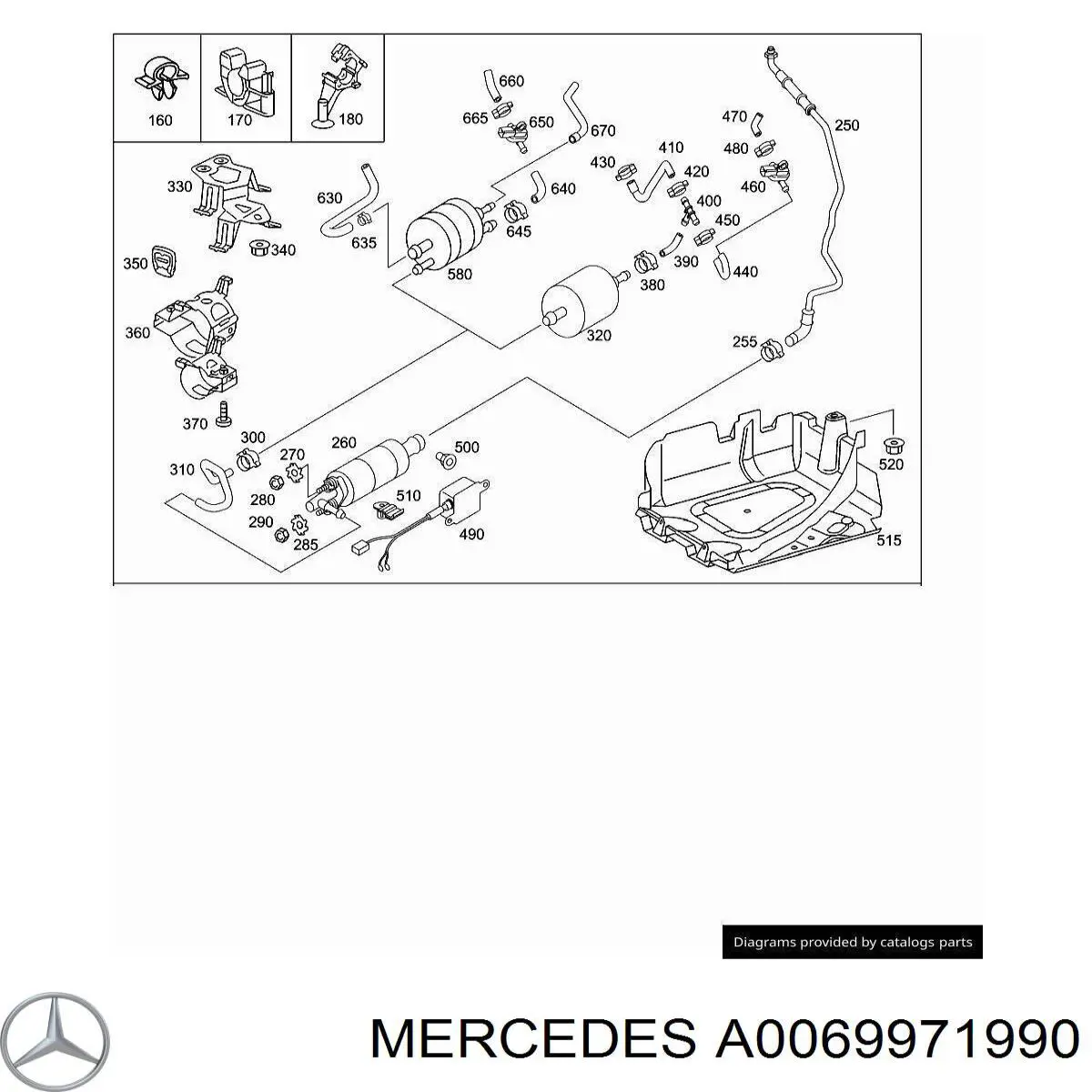 Купить A0069971990 Mercedes 