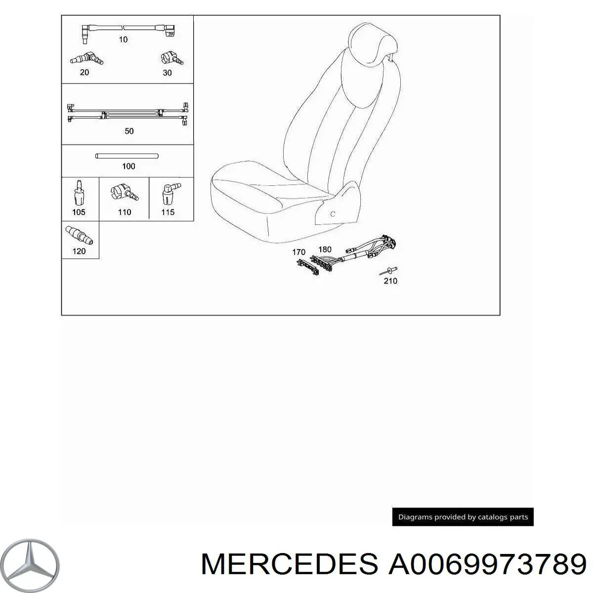 A0069973789 Mercedes 