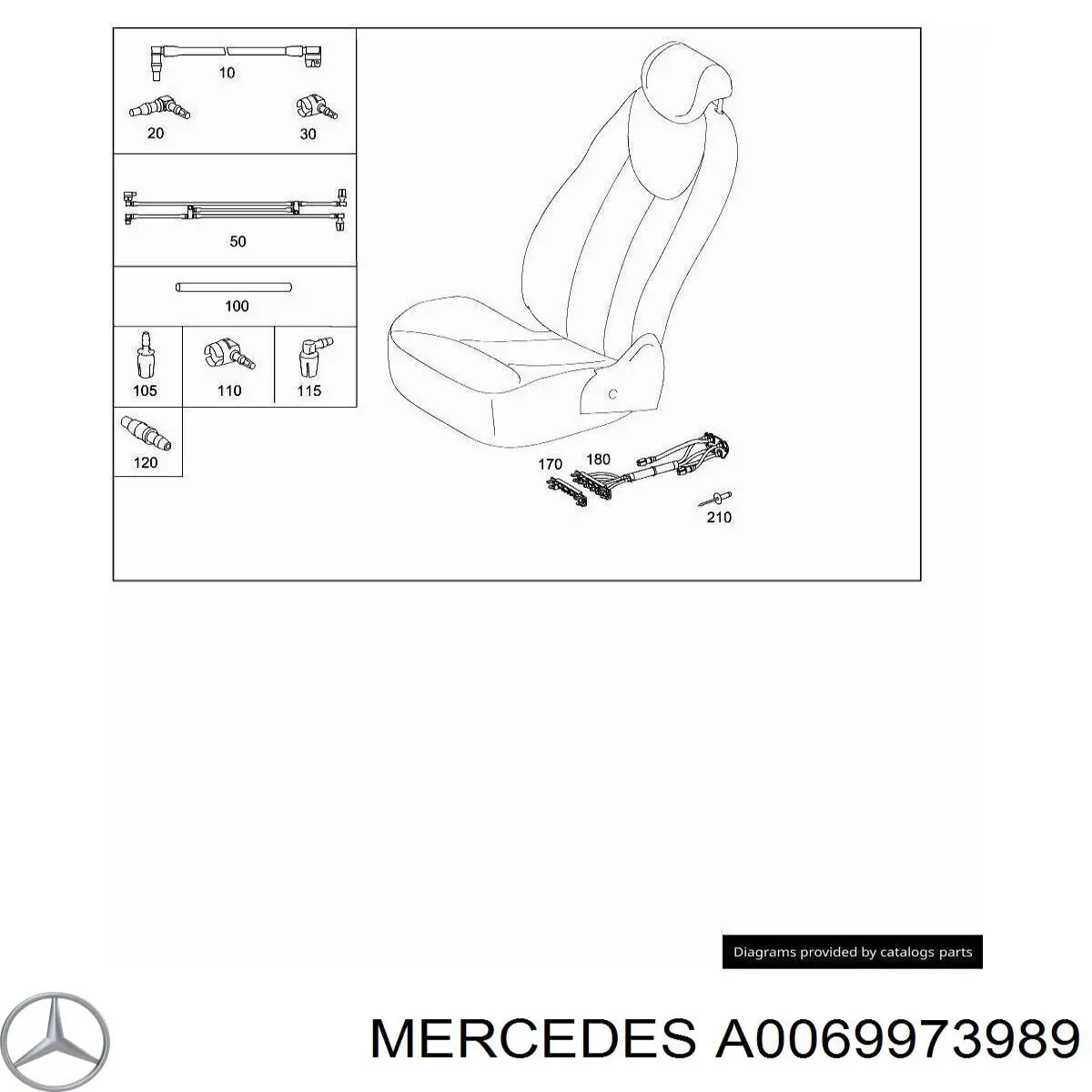 A0069973989 Mercedes 