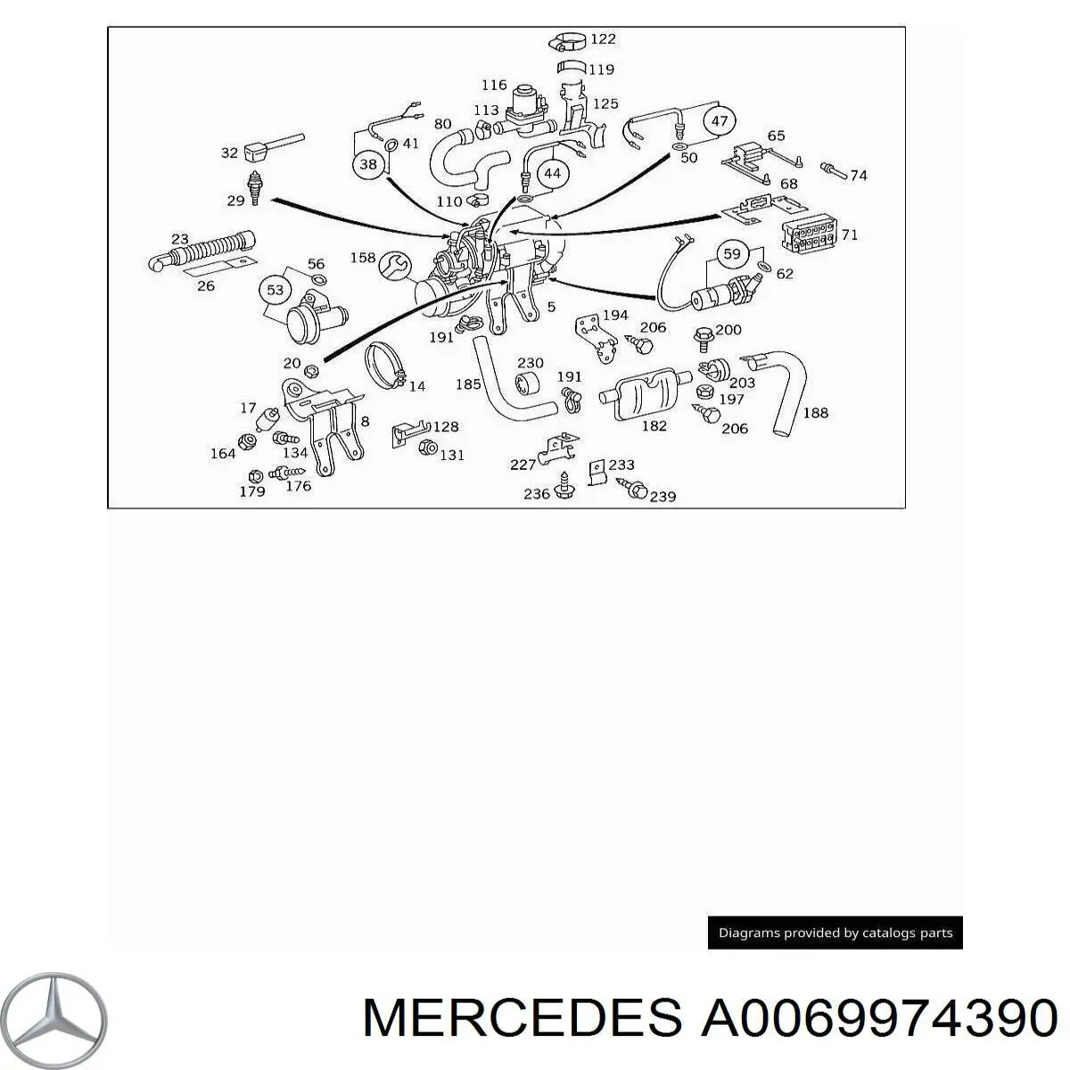  A0069974390 Mercedes