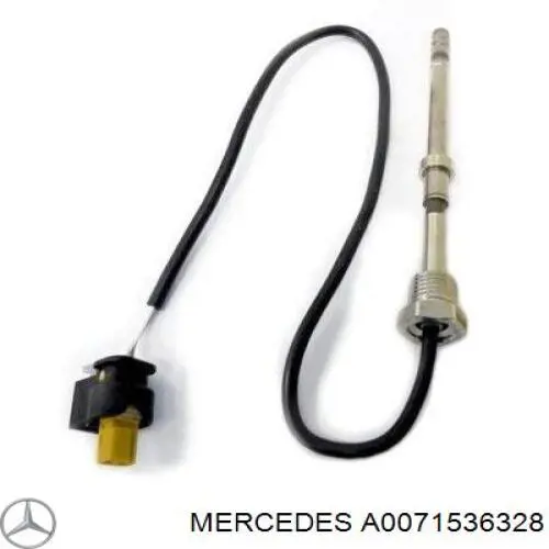 Sensor de temperatura, gas de escape, Filtro hollín/partículas A0071536328 Mercedes