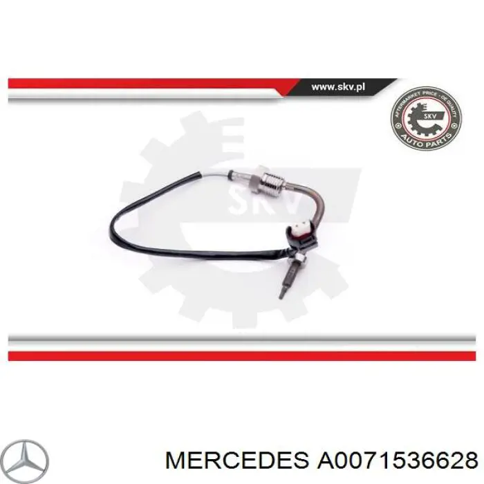 Датчик температуры выхлопных газов  до катализатора Mercedes A0071536628 цена, от 3159.68 UAH