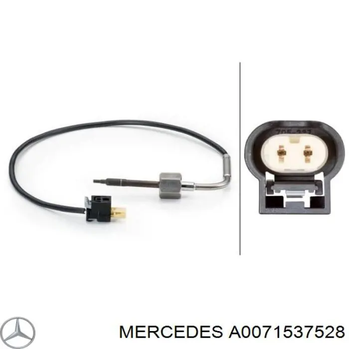 A0071537528 Mercedes Датчик температуры отработавших газов (ОГ), до катализатора
