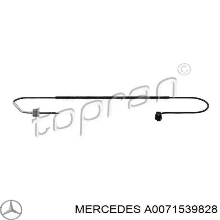 A0071539828 Mercedes датчик температуры отработавших газов (ог, до катализатора)