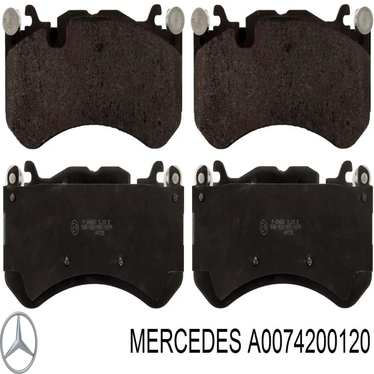 A0074200120 Mercedes колодки тормозные передние дисковые