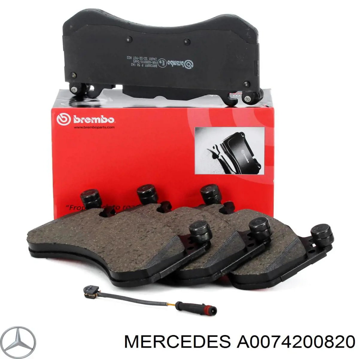 Передние тормозные колодки A0074200820 Mercedes