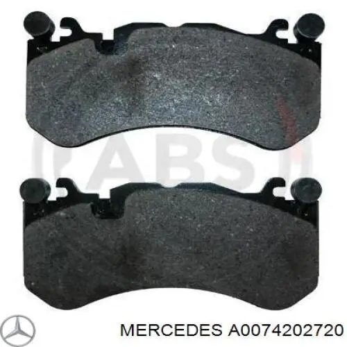 Передние тормозные колодки A0074202720 Mercedes