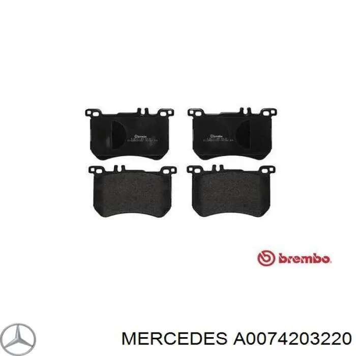 A0074203220 Mercedes Колодки передние