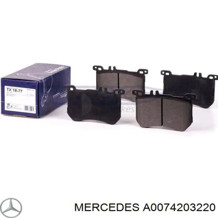 Колодки Mercedes A0074203220 цена, от 104.97 USD