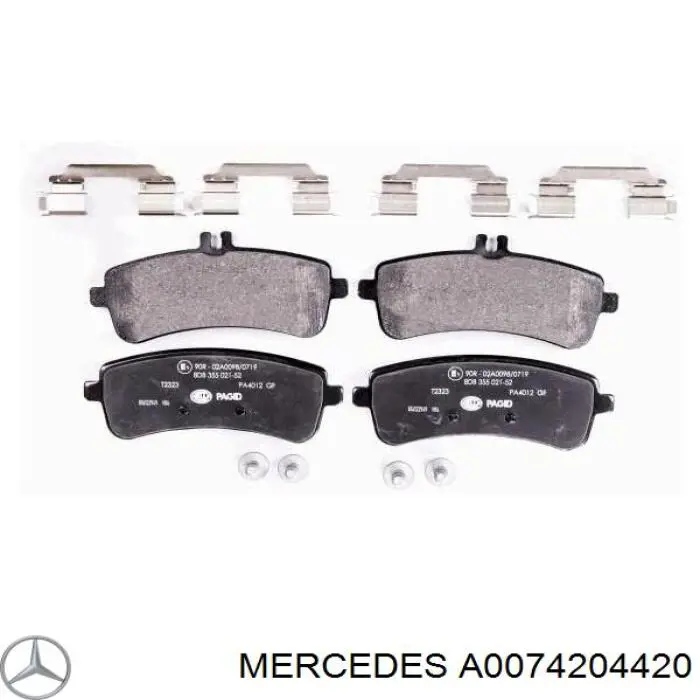 Колодки дисковые  Mercedes A0074204420 цена, от 108.22 USD