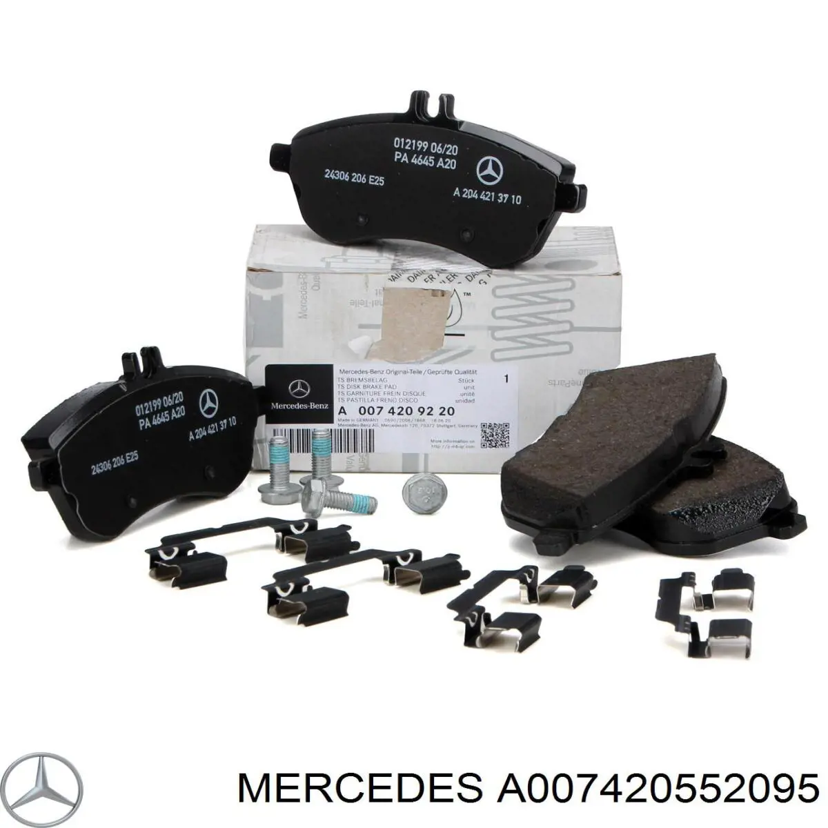 A007420552095 Mercedes колодки тормозные передние дисковые