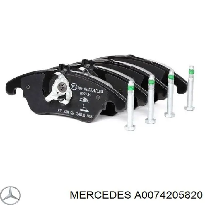 Колодки Mercedes A0074205820 цена, от 49.98 USD