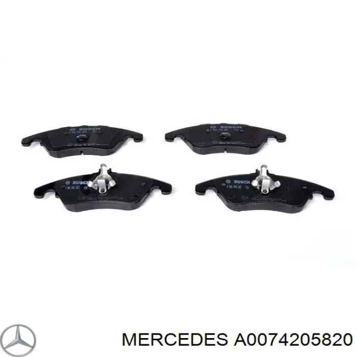 Купить A0074205820 Mercedes Колодки тормозные