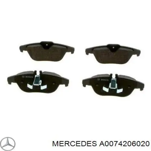 A0074206020 Mercedes колодки тормозные задние дисковые
