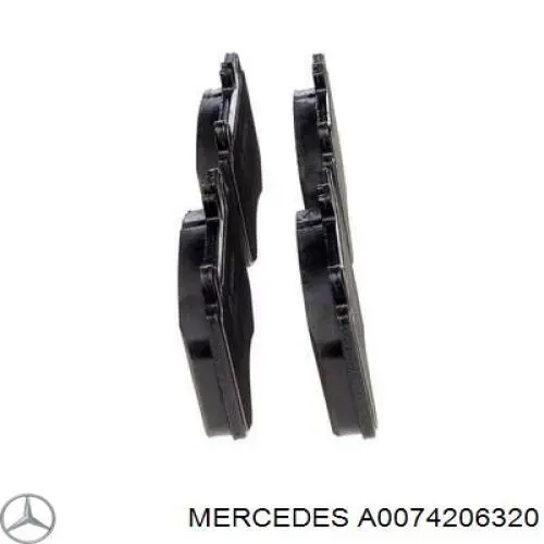 Передние тормозные колодки A0074206320 Mercedes