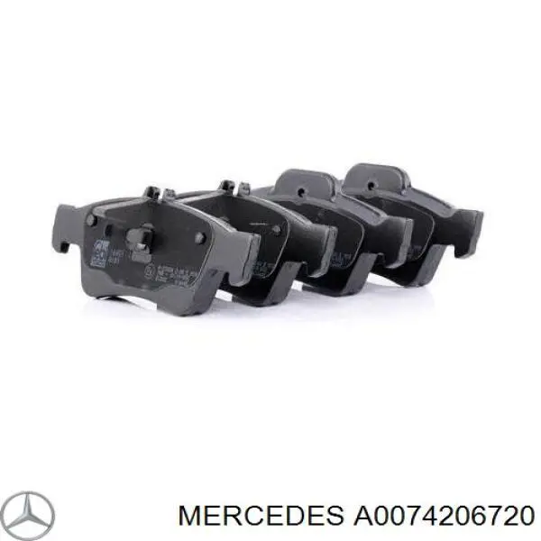 A0074206720 Mercedes колодки тормозные задние дисковые