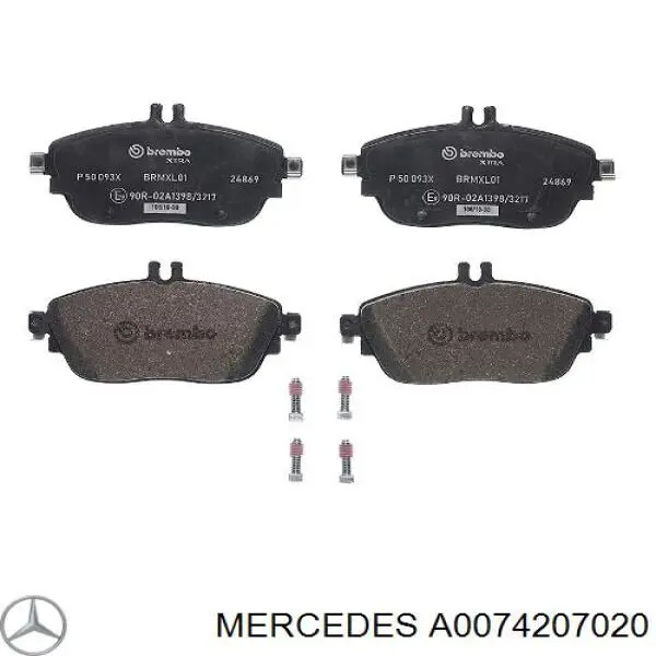 Купить A0074207020 Mercedes Колодки тормозные
