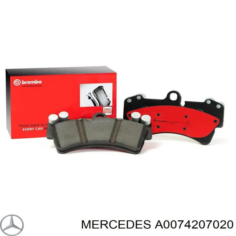 Колодки Mercedes A0074207020 цена, от 39.90 USD