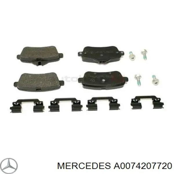 A0074207720 Mercedes Колодки тормозные дисковые комплект