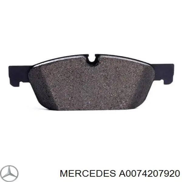 A0074207920 Mercedes sapatas do freio dianteiras de disco