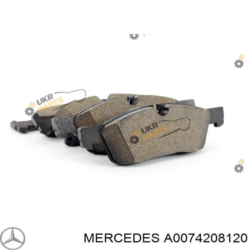 Купить A0074208120 Mercedes Колодки тормозные