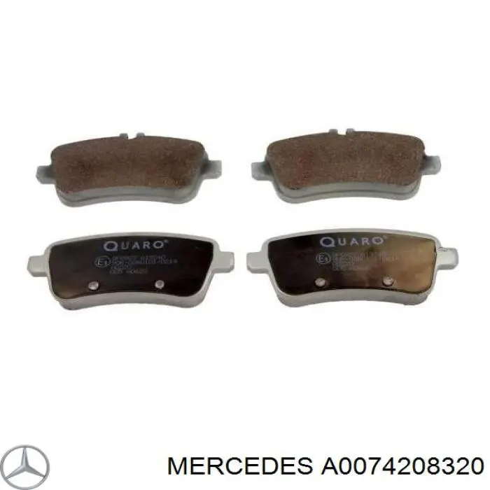 Задние тормозные колодки A0074208320 Mercedes