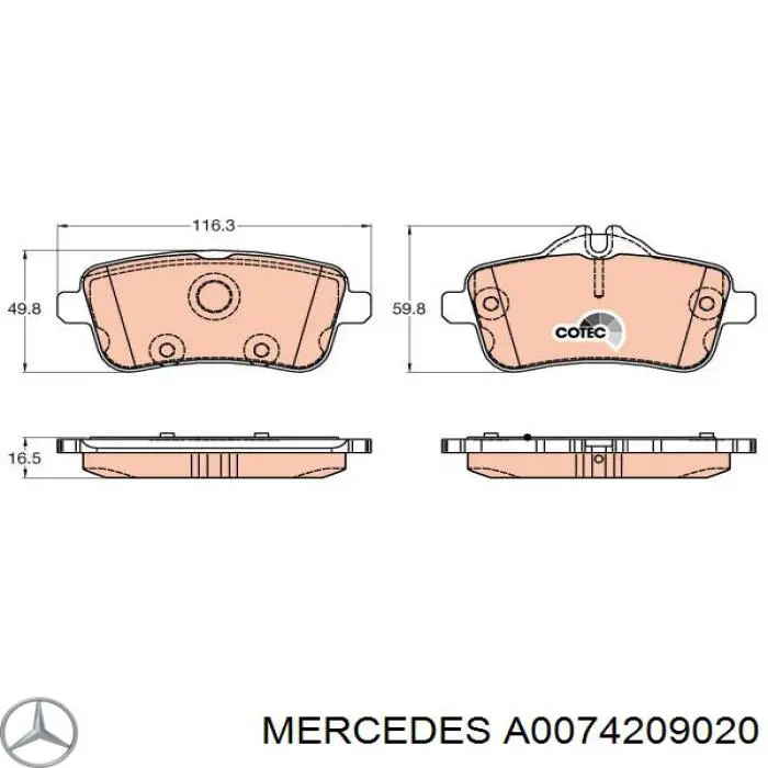 A0074209020 Mercedes