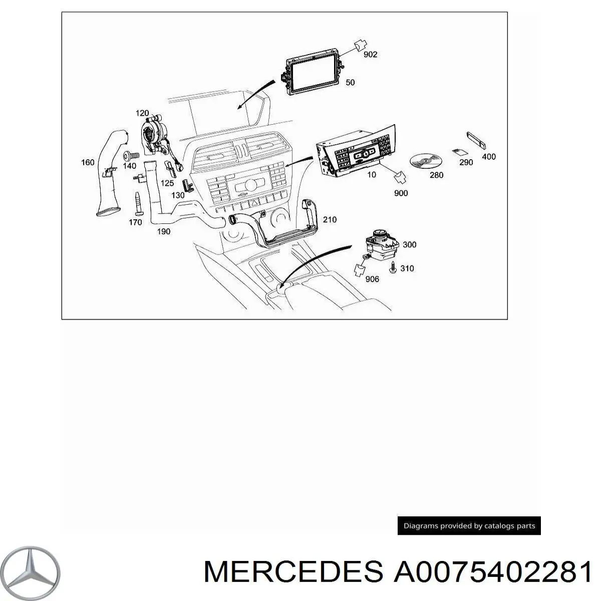  Mercedes A0075402281 цена, от 8.01 USD