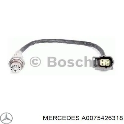 A0075426318 Mercedes лямбда-зонд, датчик кислорода после катализатора левый