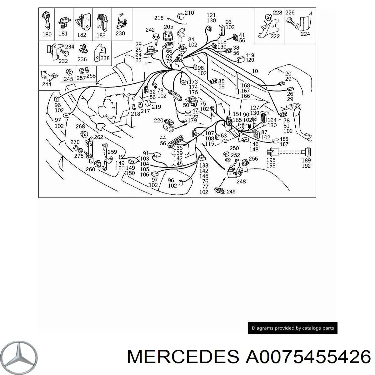  Mercedes A0075455426 цена, от 8.05 USD