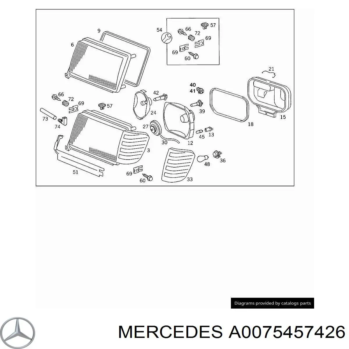  Mercedes A0075457426 цена, от 3.72 USD
