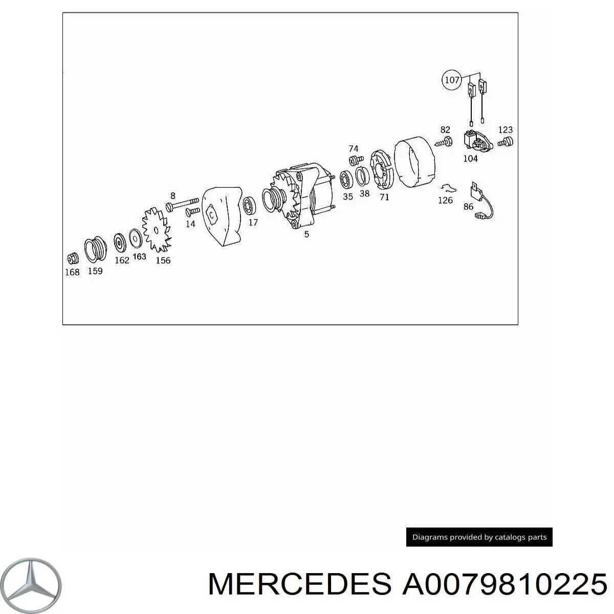  Mercedes A0079810225 цена, от 28.83 USD