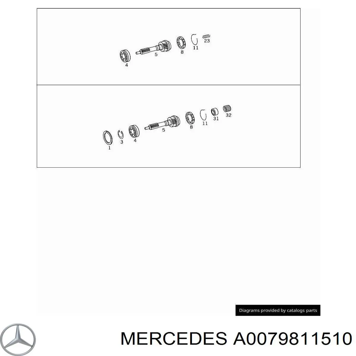 0079811510 Mercedes 