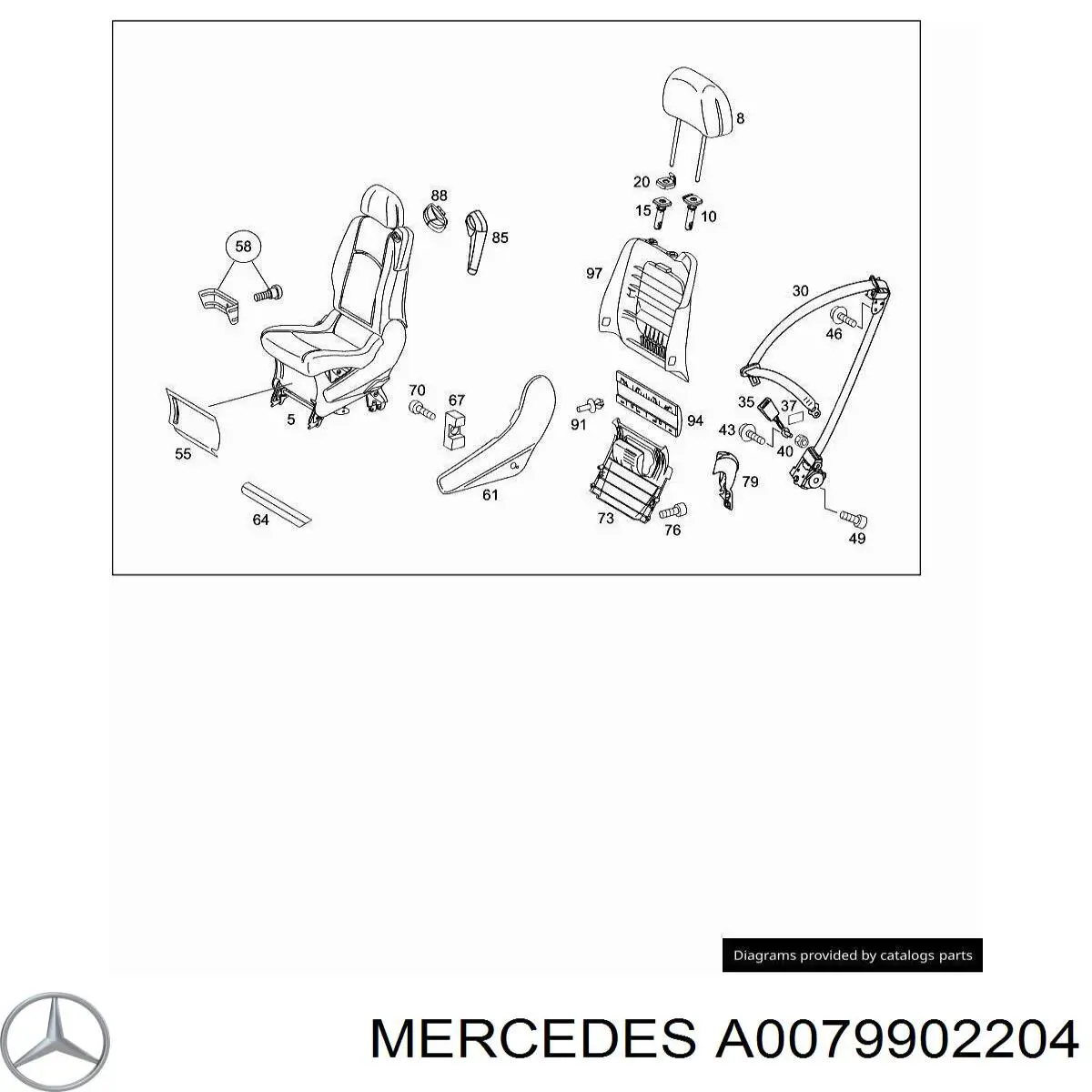 A0079902204 Mercedes 
