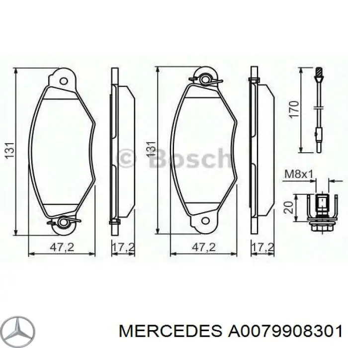 A0079908301 Mercedes 