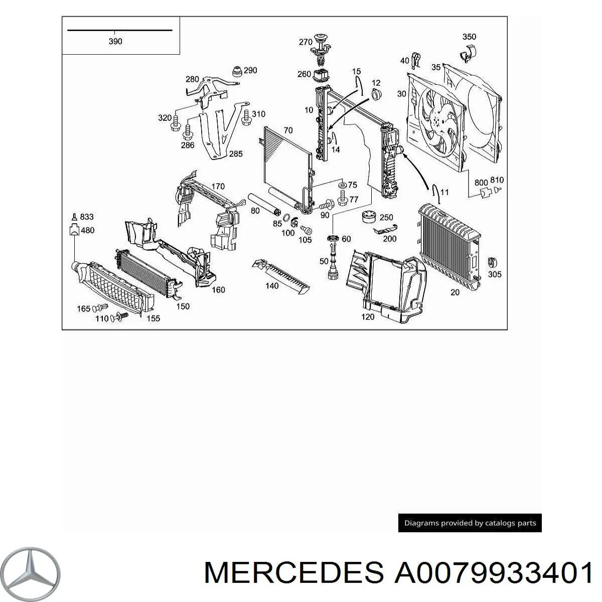 A0079933401 Mercedes 