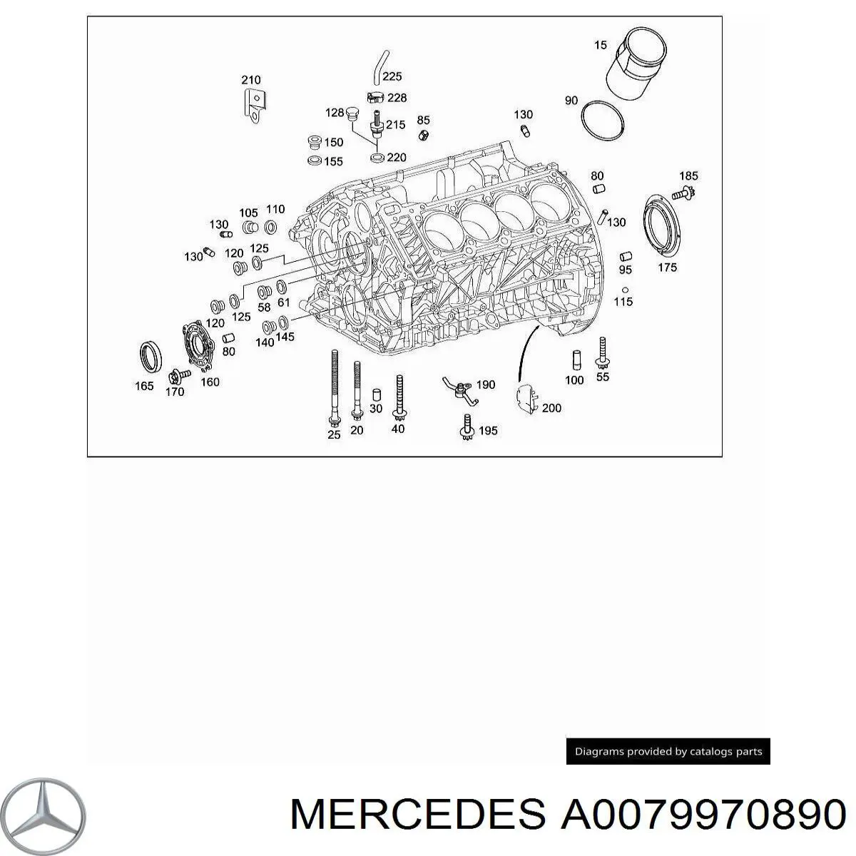  Mercedes A0079970890 цена, от 3.27 USD