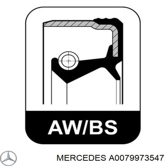 Сальник задней ступицы на Mercedes S (W126)