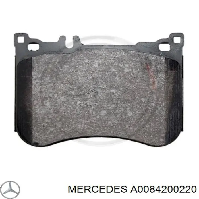 Купить A0084200220 Mercedes Колодки тормозные