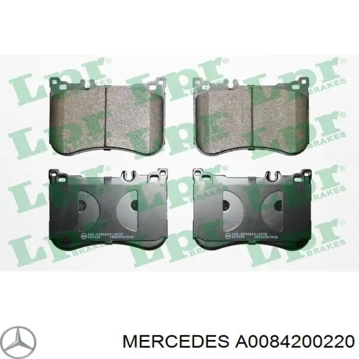 Передние тормозные колодки A0084200220 Mercedes