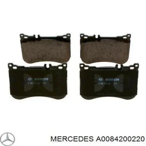 Тормозные колодки Mercedes A0084200220