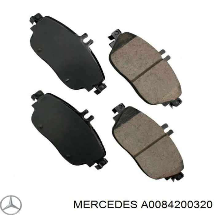 Тормозные колодки Mercedes A0084200320
